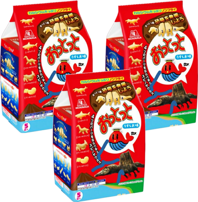 Ottotto 小魚造型餅 鹽味, 80g, 3袋