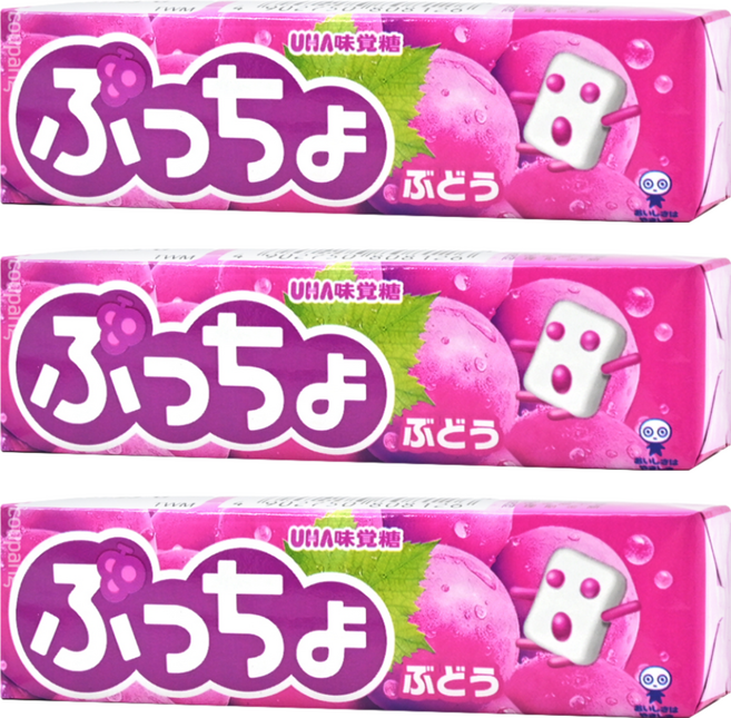UHA 味覺糖 普超條糖 葡萄味, 50g, 3條