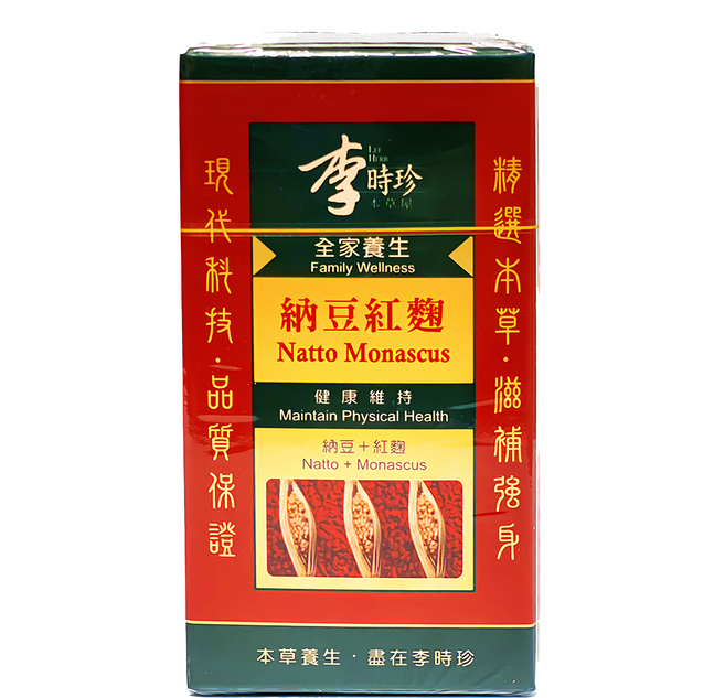 李時珍 納豆紅麴, 45g, 1罐