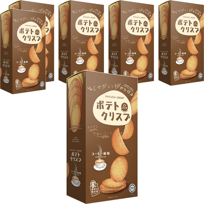 Win2 日本版 馬鈴薯脆餅 咖啡味, 160g, 6盒