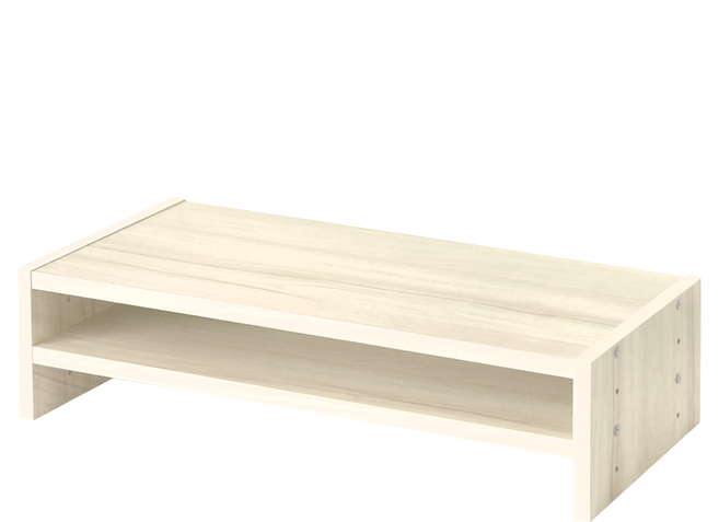HOPMA 合馬家具 可調式雙層螢幕架 E-5501CH 508 x 230 x 128mm, 白櫻桃
