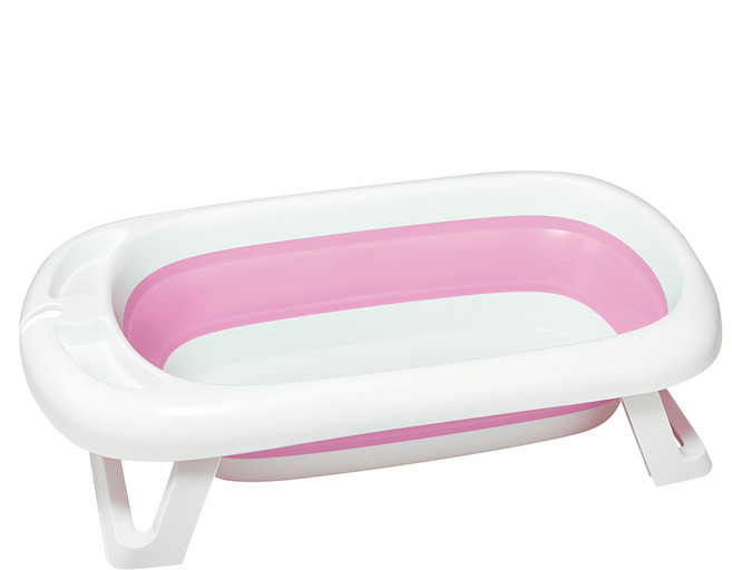 nac nac 折疊浴盆組 0歲以上, 甜心粉, 1組