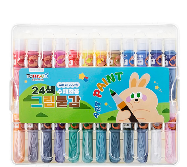 Tamsaa 水彩顏料, 24色, 6ml