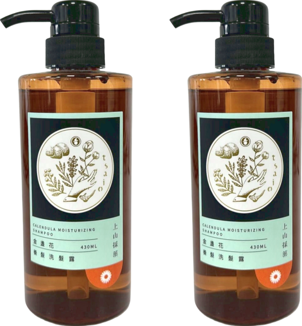 tsaio 上山採藥 金盞花養髮洗髮露, 430ml, 2瓶