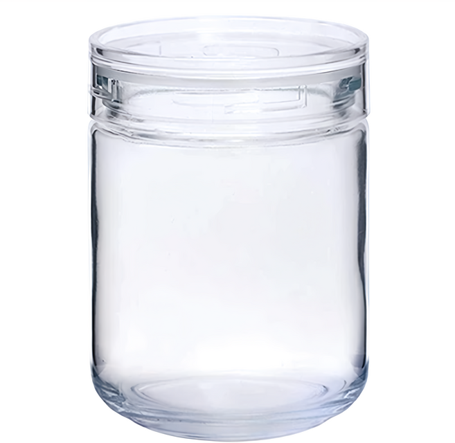 Cellarmate Charmy Clear系列 日本星硝 日本製透明長型玻璃儲存罐, 420ml, 1個
