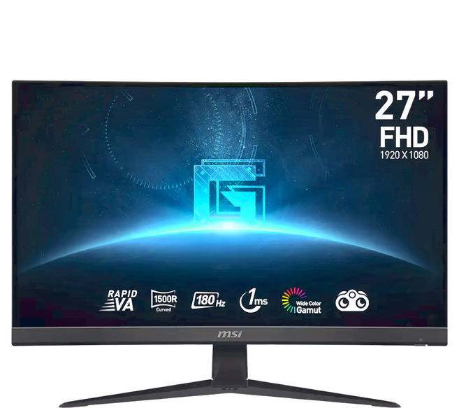 msi 微星 VA FHD曲面電競螢幕 1ms 180Hz 1500R Adaptive-Sync, 27吋, G27C4 E3