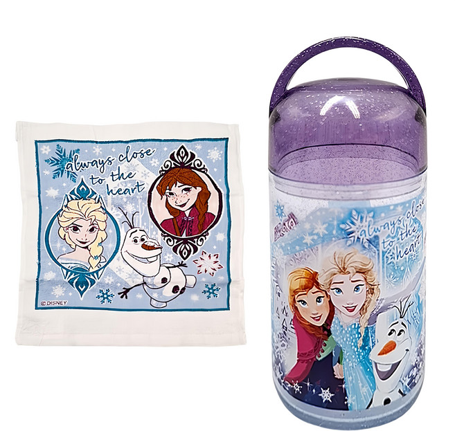 Skater 銀離子小方巾收納盒組, 冰雪奇緣 雪寶, 1組