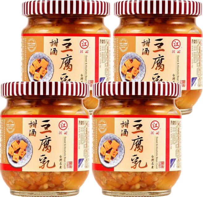 江記 甜酒豆腐乳, 200g, 4罐