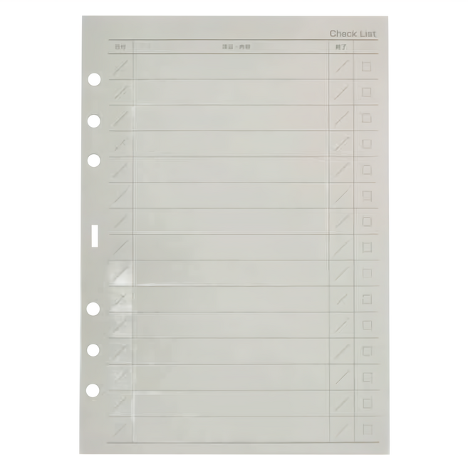 Raymay 藤井 工作事項確認內頁, 100張, 1本