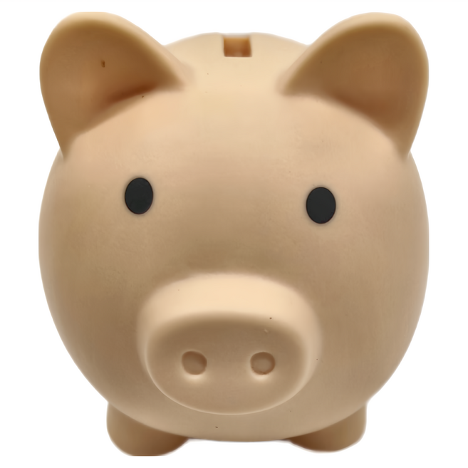 小豬存錢筒 小號(10 x 7 x 9cm) 3個, 膚色, 1個