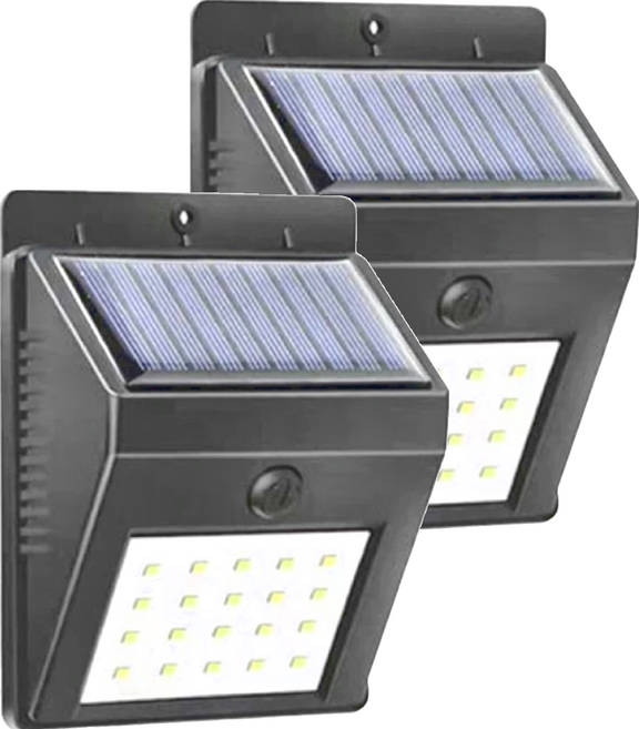 小麥購物 C322 太陽能LED庭院燈 光控款 20珠 100g, 2個