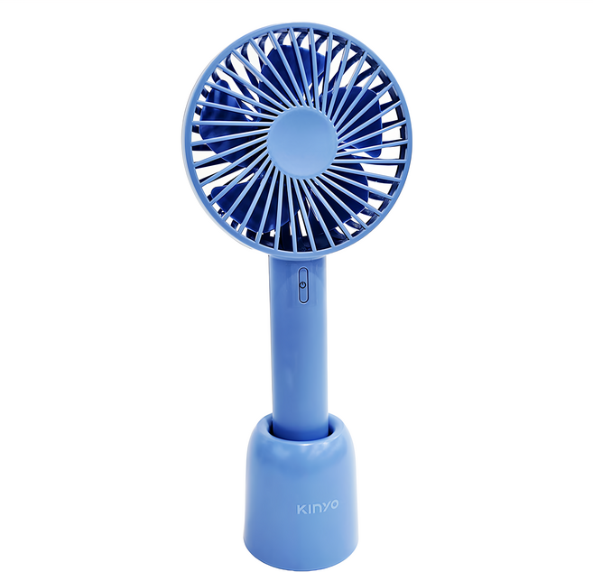 KINYO 手持充電風扇, UF-199, 藍色