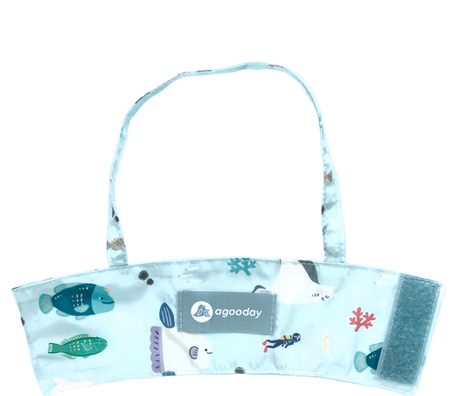 agooday 好日子 兩用飲料杯套, 我不是海鮮 多色, 1個