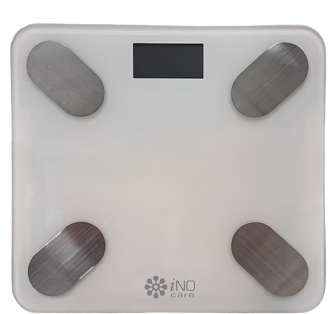 iNO care 藍芽智慧體重計 CD-850 白色 智能APP健康管理 高精度測量, 1個
