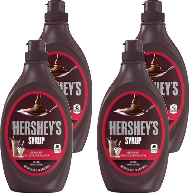 HERSHEY'S 好時 巧克力醬, 680g, 4瓶