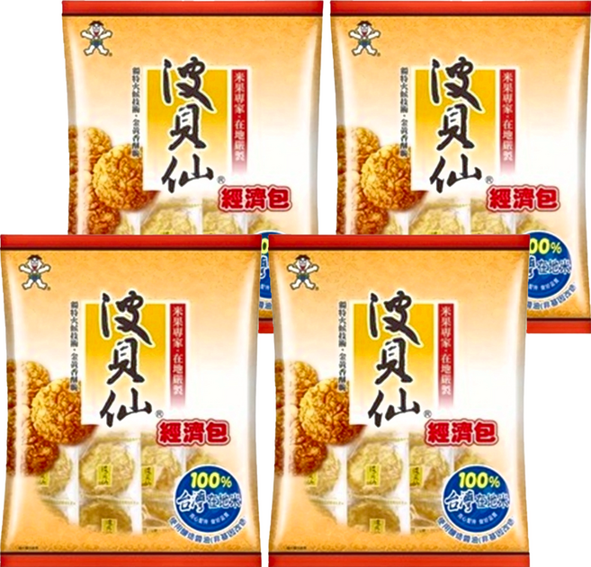 旺旺 波貝仙經濟包, 350g, 4袋