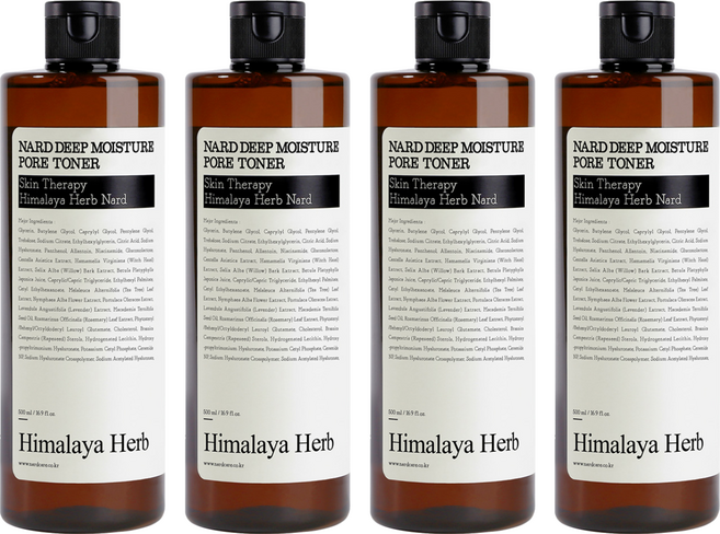 NARD 深層保濕毛孔化妝水, 500ml, 4瓶