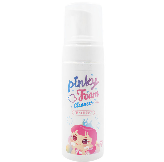 i'm pinky Princess 兒童專用泡沫潔顏慕斯, 150ml, 1瓶