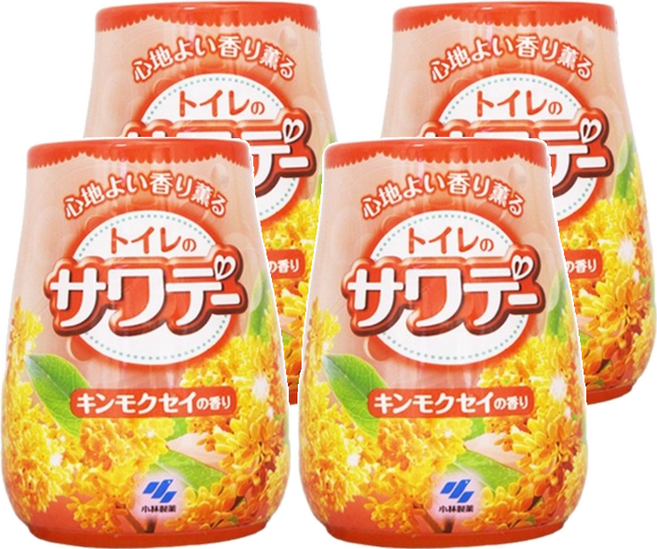 KOBAYASHI 小林製藥 果凍消臭芳香劑 桂花香, 140g, 4罐