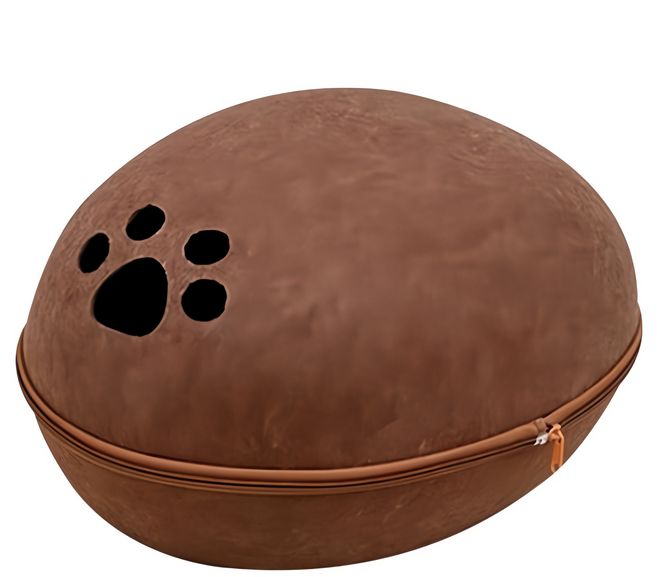 寵物蛋殼睡窩, 1個, 咖啡色
