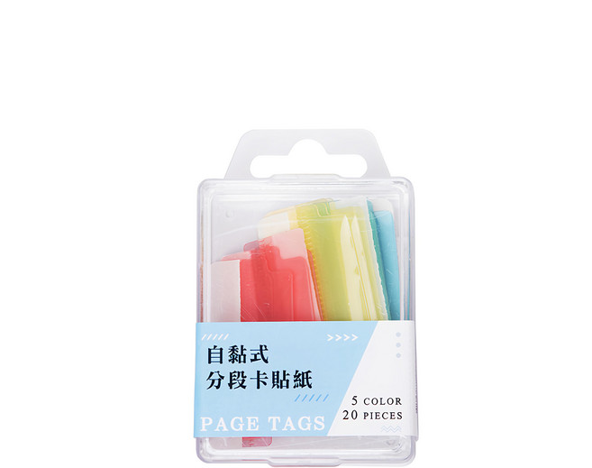 Lan CHYn 連勤牌文具 自黏式分段卡貼紙 LC-385, 1入