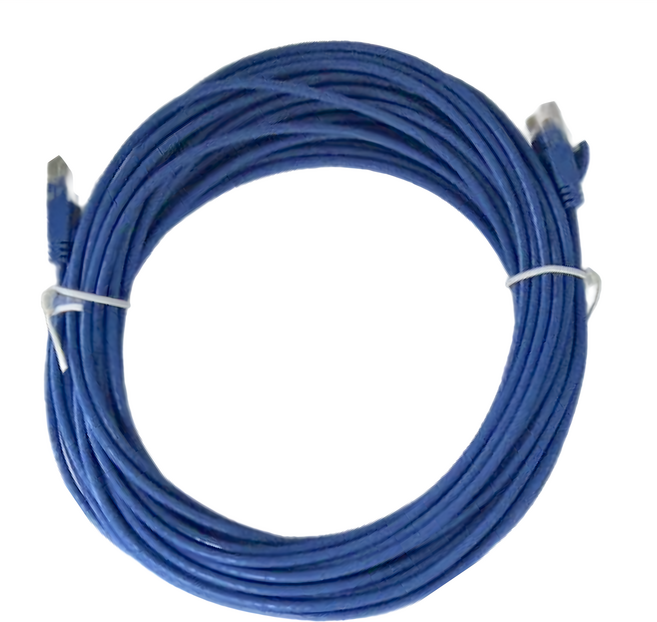 POLYWELL 寶利威爾 極細線 CAT6 PW15-W58-R100, 藍色, 1條, 10m