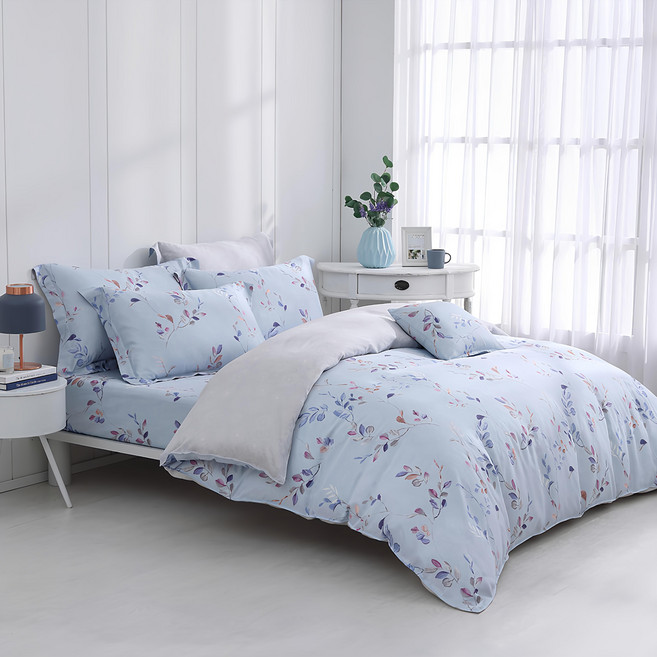 Hong Yew Bedding 鴻宇寢飾 300高織天絲萊賽爾薄被套 台灣製 T20188, 比安卡