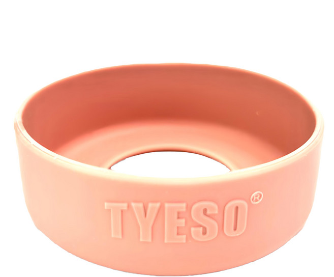 TYESO 泰碩 矽膠保溫杯 杯底保護套 大, 粉色, 1個