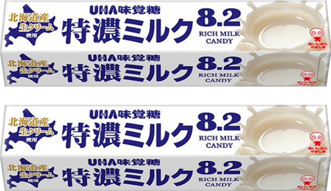 UHA 味覺糖 特濃牛奶條糖, 37g, 2條