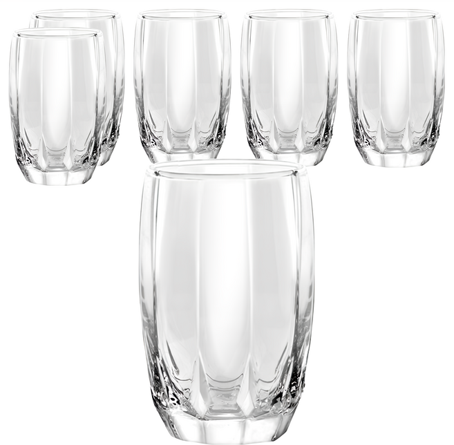 Ocean Glass 茱柏麗高球杯 透明 6個, 1組