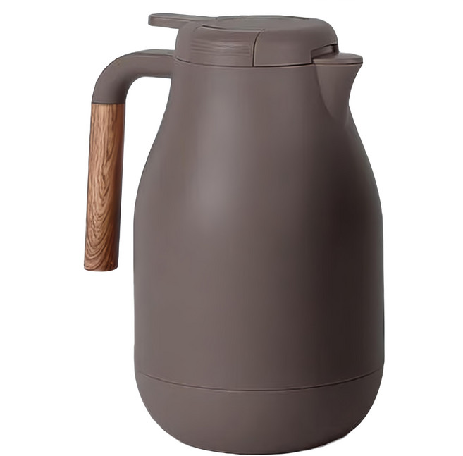 Quasi 朵拉真空玻璃內膽保溫壺, 1.5L, 橄欖棕, 1入