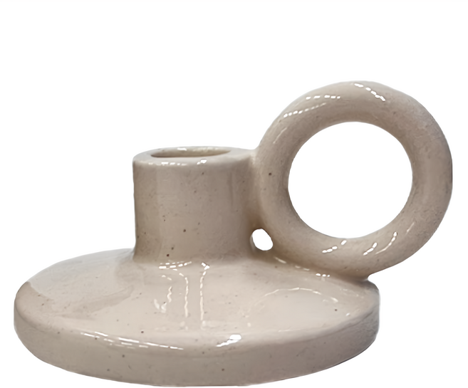 北歐現代素白風格燭臺, 白色