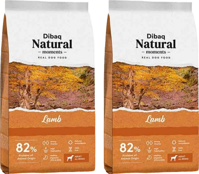 Dibaq Natural moments 成老犬用 自然嗑狗糧, 羊肉, 300g, 2袋