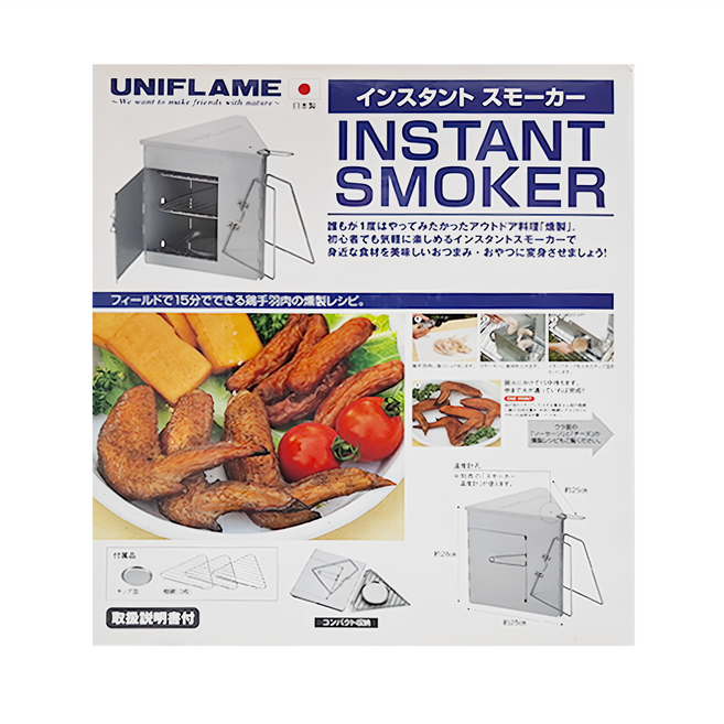 UNIFLAME 三角煙燻烤箱 重量約1.7kg 鍍鋁鋅鋼板材質, 1個