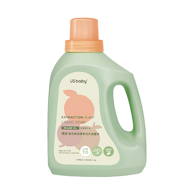 US baby 優生 嬰兒植淨酵素洗衣液體皂, 1.2L, 1瓶