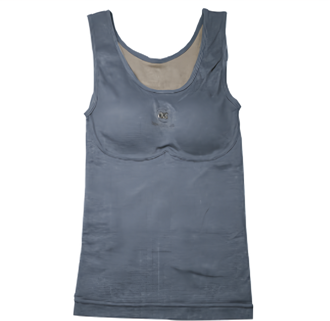 韓文圖標寬肩磨毛背心