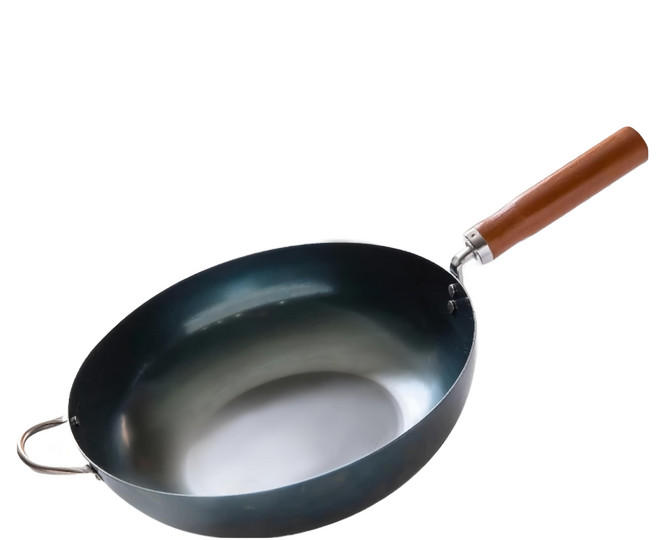 FUJITA KINZOKU 藤田金屬 INITIAL 職人深型大容量鐵炒鍋 IH爐可用 日本製, 1個, 30cm