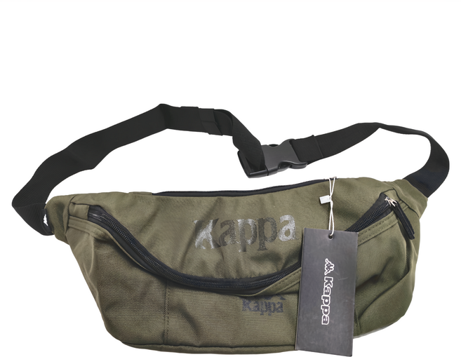 Kappa Logo Waist Pack 腰包 側背包, 墨綠, 1個