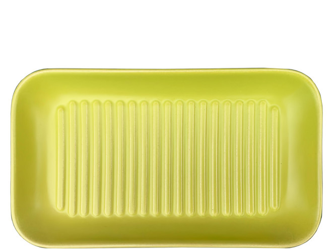 新食器 日本製IH油切烤盤 22 x 12.7 x 2.7cm, 綠色, 1個