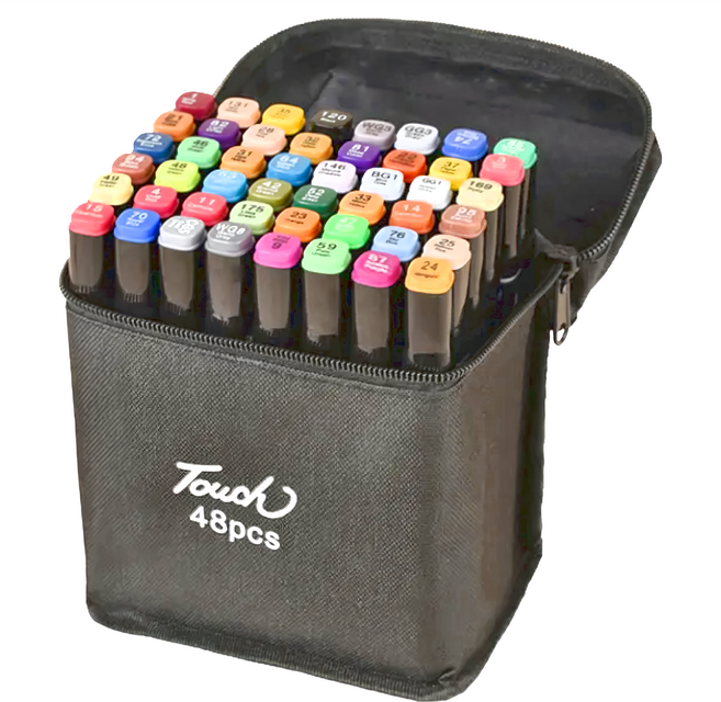touch aodi 雙頭油性麥克筆, 48支, 油性麥克筆