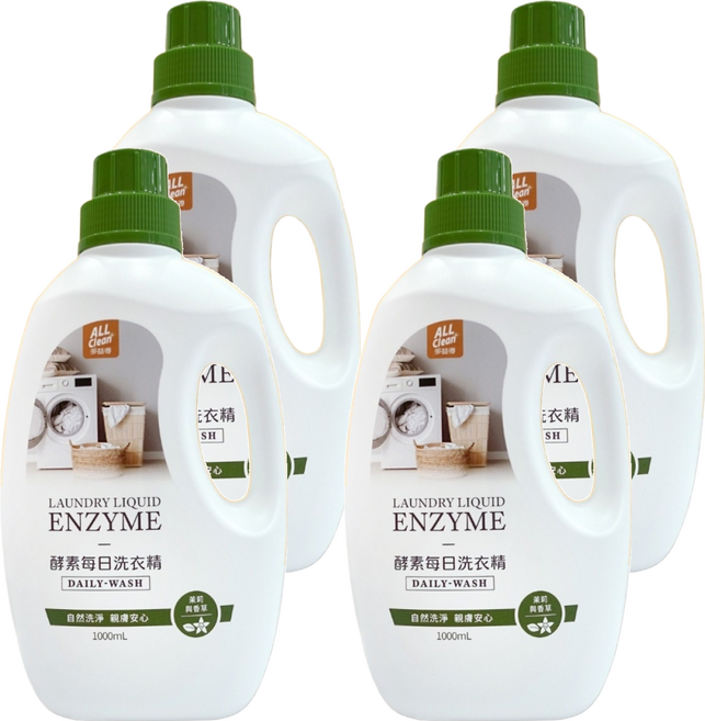 do it 多益得 ALL Clean 酵素每日洗衣精 茉莉與香草, 1L, 4瓶