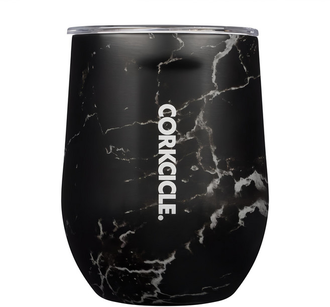 CORKCICLE. 酷仕客 三層真空啜飲杯 STEMLESS 12OZ, 黑色, 355ml, 1個