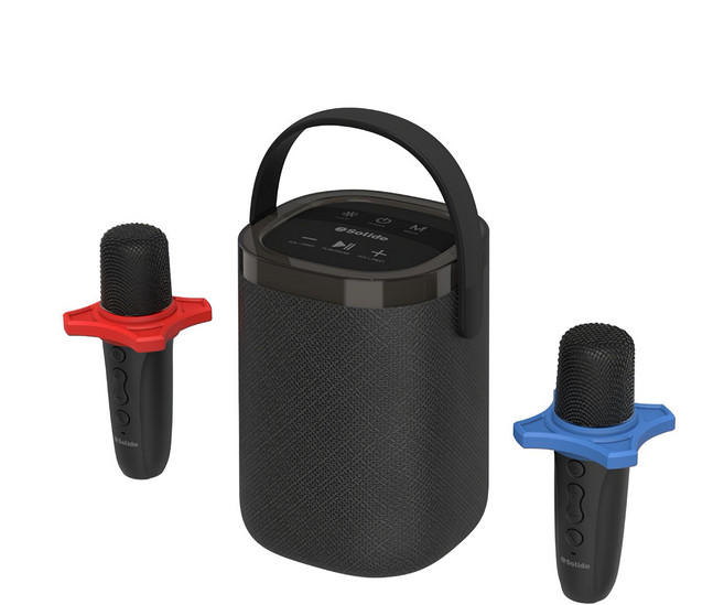 Solide 索力得 可攜式360度環繞藍牙揚聲器/喇叭 原廠保固, 黑色, SOL-606