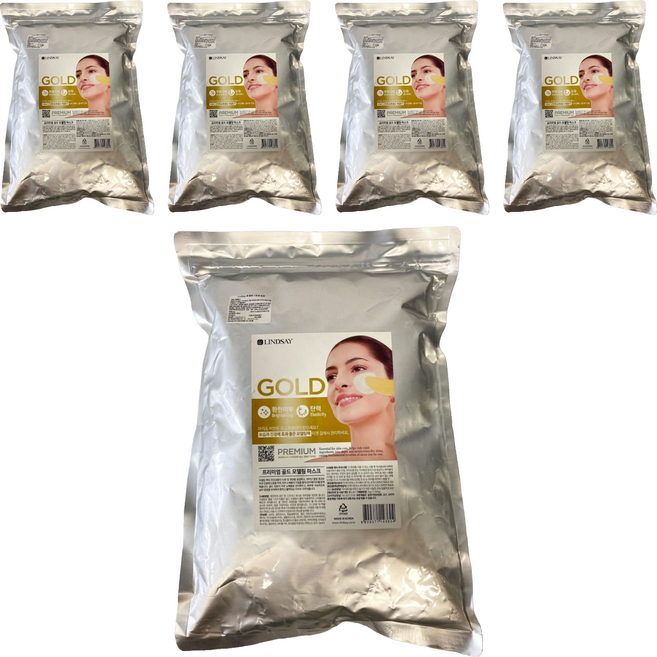 韓國 LINDSAY 黃金滋潤軟膜粉, 1包, 5包