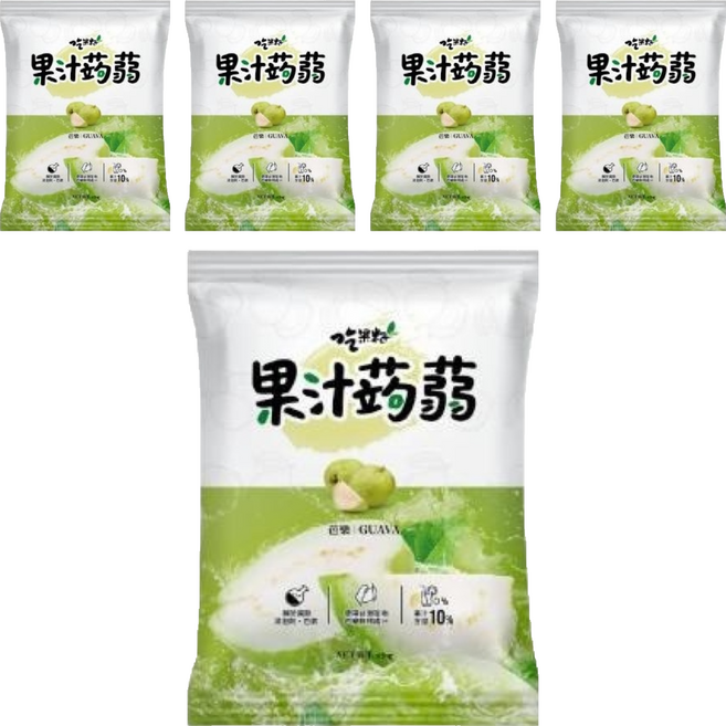 吃果籽 果汁蒟蒻 芭樂, 240g, 5袋
