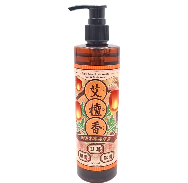 美吾髮 艾系列 艾檀香強運木本潔淨露, 330ml, 1瓶