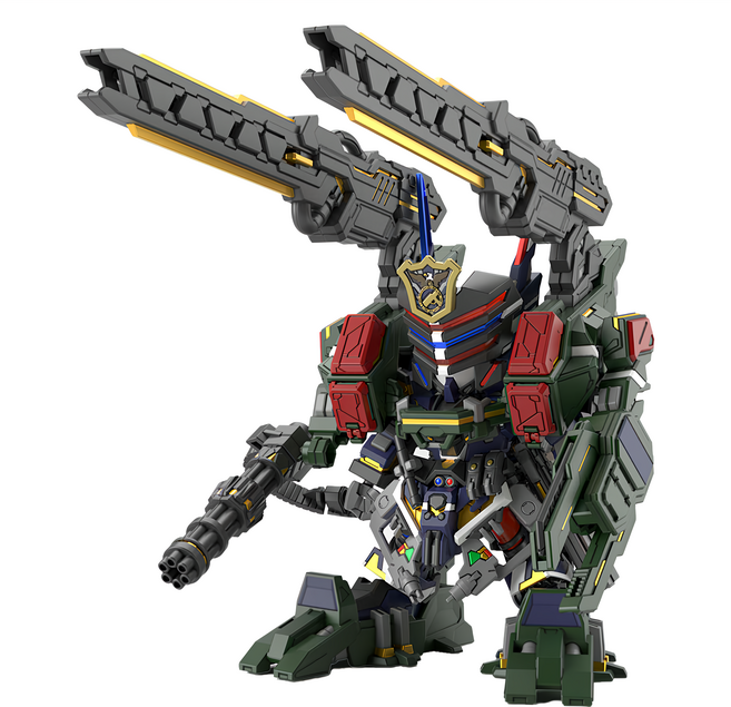 BANDAI SD鋼彈世界 群英集 012 警官翠綠暴風鋼彈 DX套組 組裝模型 精緻收藏, 1盒