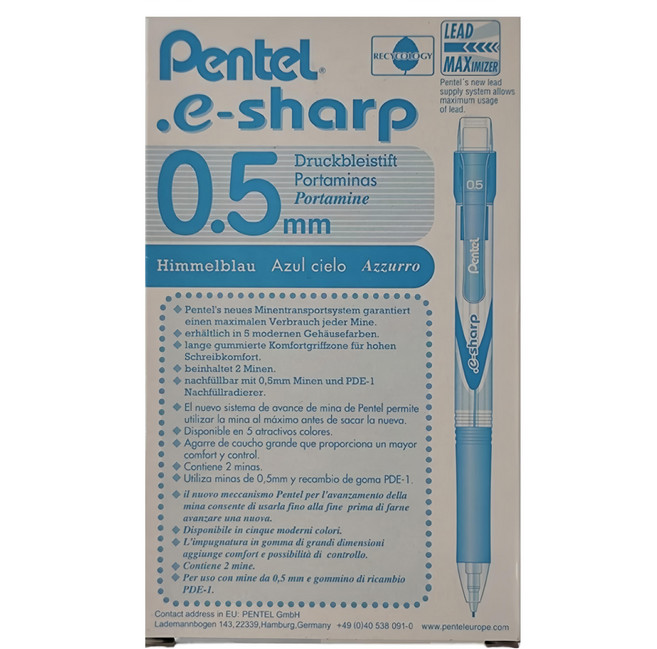 Pentel 飛龍文具 天津自動鉛筆 AZ125R-S, 0.5mm, 12支