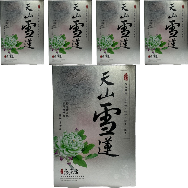 豐台灣 天山雪蓮天絲面膜 修護亮白 維持肌膚彈性緊緻、鎖水保濕, 5片, 5盒