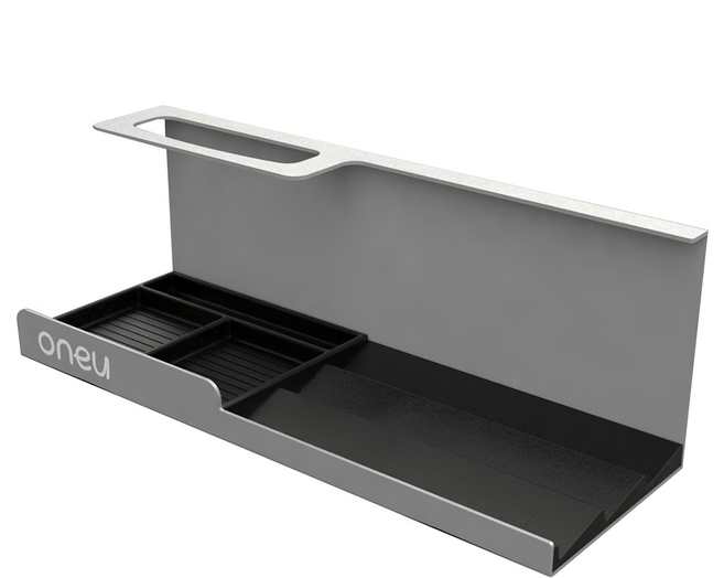 SHUTER 樹德 3C桌上收納座 ES-A501 198 x 70.5 x 70.5mm, 霧銀色, 1個